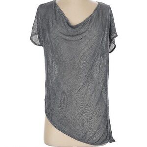 Benjamin Jay Sheer Top with cowl neckline